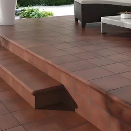 Zócalo Media Caña Tunéz Rojo 15x15 cm