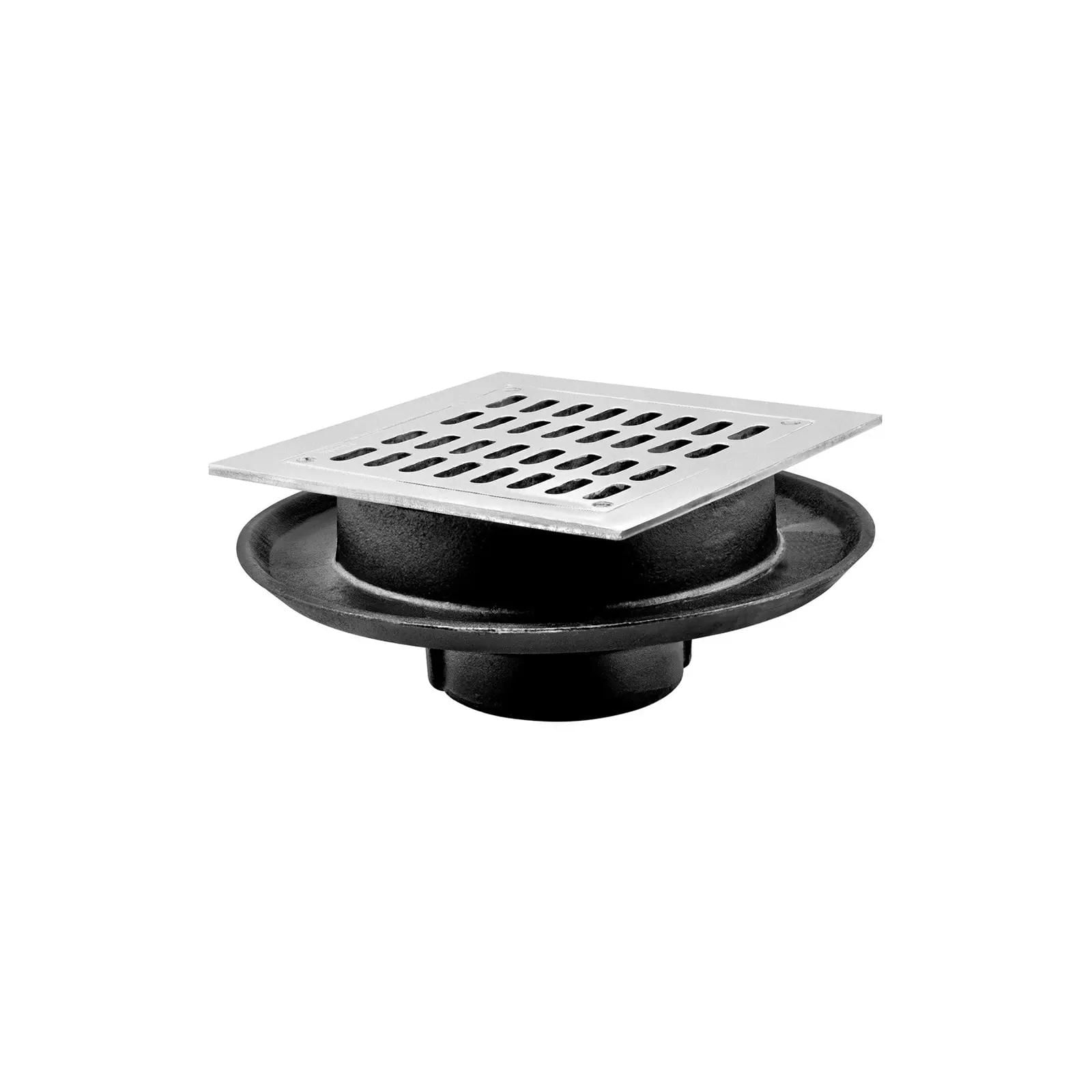 Desagüe Helvex Cromo con Rejilla Cuadrada 254x254 mm con Campana y ...