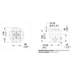 Desagüe Helvex cromo con rejilla redonda y sifón 3 bocas