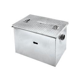 Interceptor de Grasa Helvex Cromo con Canastilla Capacidad 36 Kg