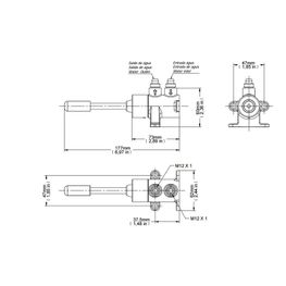 Grifo Institucional Pedal Pedalmatic Cromo para Piso/Pared