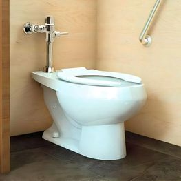 Fluxómetro Helvex Cromo para Inodoro de Palanca 4.8 Lts