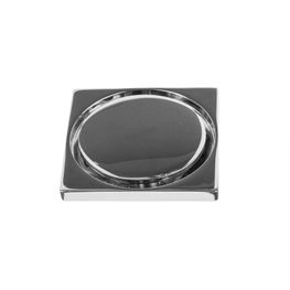 Desagüe Perimetral Helvex Cromo con Tapa Cuadrada 99x99 mm