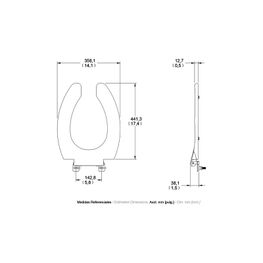 Repuesto Asiento NAO Blanco Institucional Elongado Antibacterial