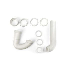 Sifón Universal PVC 1 1/2" Con Adaptador Pared