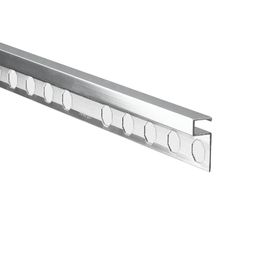 Novolistel Anodizado Plata Brillo 12 mm 2.5 m.l.