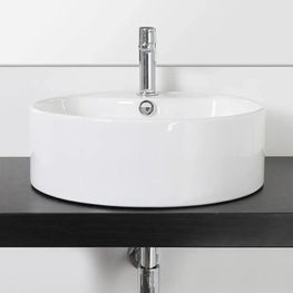 Lavamanos Alba Blanco Bowl Redondo 410 mm