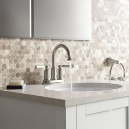 Lavabo Caxton Blanco Submontar Ovalado con Rebalse