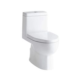 Inodoro Reach Blanco One Piece Elongado Cierre Lento Doble Push 3-4.8L