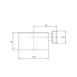 Codo Ducha Trento Cromo Para Pared