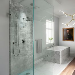 Grifo Ducha Composed Titanio Monomando Empotrado con Diverter