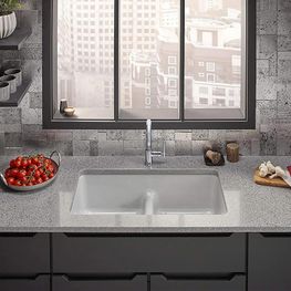 Mezcladora Cocina Monomando Purist Cromo Cuello Ganso Pull Out