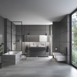 Kit Ducha Grafito Rainshower Cabeza Cuadrada 310 mm