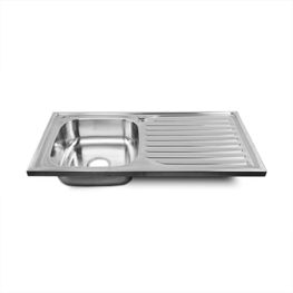 Lavatrastos Noho 1 Fosa Derecha Ala Izquierda 100x50x17 cm Incluye Contracanasta y Cola