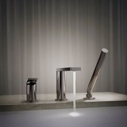 Grifo Tina Composed Titanio Monomando con Teléfono