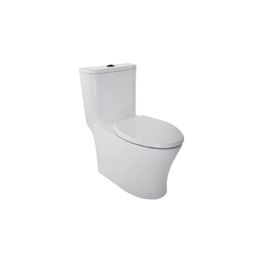 Inodoro Rivoli Plus Blanco One Piece Elongado Cierre Lento Push ADA 4.8L