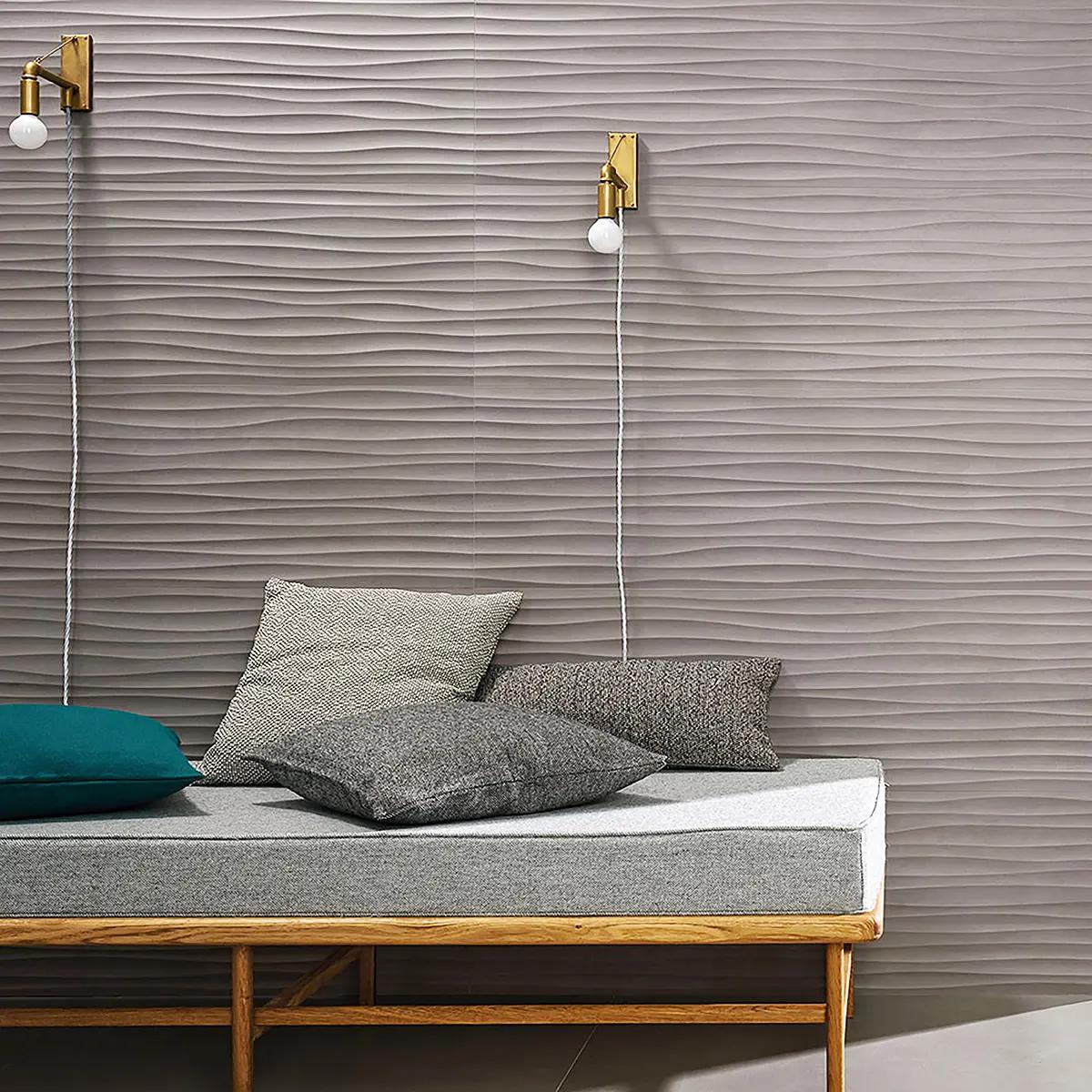 Materika Wave 3D Off White Mate 40x120 Marazzi - Ferco Cerámica GT