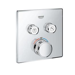 Termostato Ducha Empotrado Grohtherm SmartControl Cromo 2 Vías