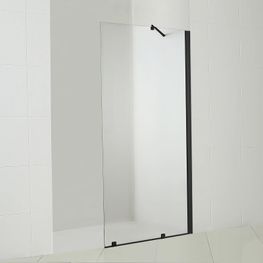 Mampara Fija Style 80x198 cm Vidrio Templado 8mm Acero Inox