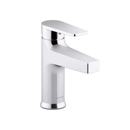 Mezcladora Lavamanos Taut Cromo Monomando Caño Bajo Con Desagüe