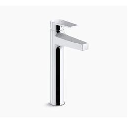 Mezcladora Lavamanos Taut Cromo Monomando Caño Alto Con Desagüe