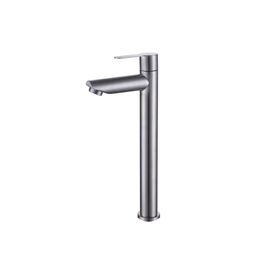 Mezcladora de Lavamanos Home II Satin Inox Monomando Caño Alto sin Desagüe