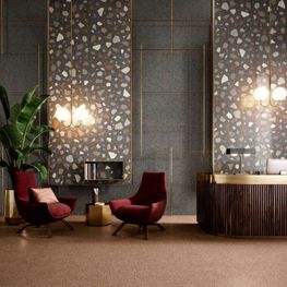 NewDeco Palladian Dark Piedra Gris 90x90