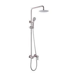 Sistema de Ducha Home II Satin Inox con Barra, Manguera, Teléfono y Cabeza