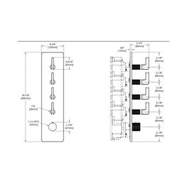 Mezcladora Termostática Inciso Wellness Inox Empotrada 4 Salidas