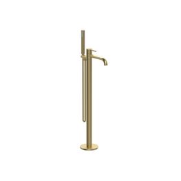Mezcladora Tina Freestanding Slim Oro Cepillado Monomando