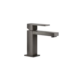 Mezcladora Lavamanos Monomando Rettangolo Negro Cepillado Caño Bajo