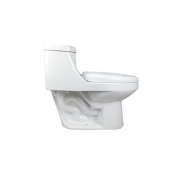 Inodoro Misty II Blanco One Piece Elongado Cierre Lento Doble Push Tapa Plana 3-4.8L