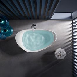 Tina Freestanding Veil Blanca 1 Persona Acrílica 1670x920 mm