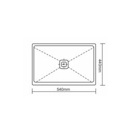 Lavatrastos Astoria Negro Copero 50.4 cm Incluye Sifón y Contracanasta