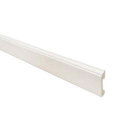 Zócalo Curves Blanco 2340 80x2500 mm