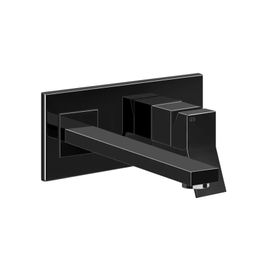 Mezcladora Lavamanos Monomando Rettangolo K Negro Met Pared