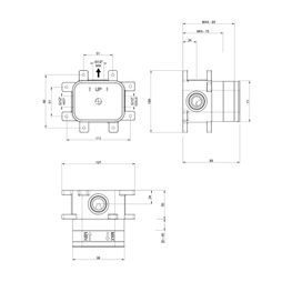 Válvula Ducha Empotrada Sin Diverter 1 Salida