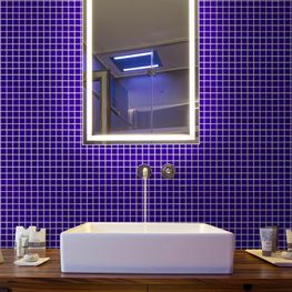 Mosaico Solid Dark Blue 32.7x32.7 cm (2x2)