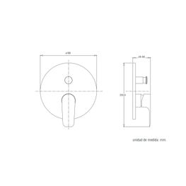 Mezcladora Ducha Urban Negro Mate Monomando Empotrada Con Diverter