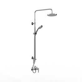 Sistema Ducha Taut Cromo Con Barra, Manguera, Teleducha y Cabeza