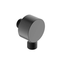 Codo Ducha Urban Negro Mate Pared