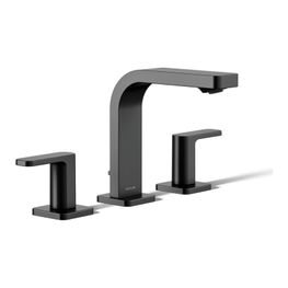 Mezcladora Lavamanos Bimando Parallel Negro con Desagüe