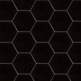 Opal Negro Hexagonal Mate 15x17