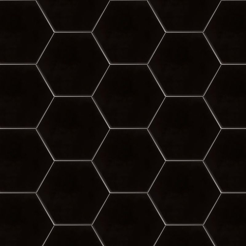 Opal Negro Hexagonal Mate 15x17 Dune - Ferco Cerámica GT