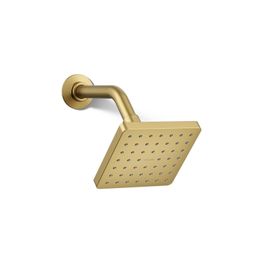 Grifo Ducha Parallel Latón Cepillado Cabeza Cuadrada 127 mm