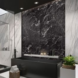 Panel Decorativo Rocko Marquina 4mm x 1.23 x 2.80 m