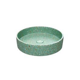 Lavamanos Nápoles Terracota Verde Bowl Redondo 425 mm