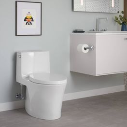 Inodoro Veil Blanco One Piece Cierre Lento Palanca Doble Flush 3/4.5L