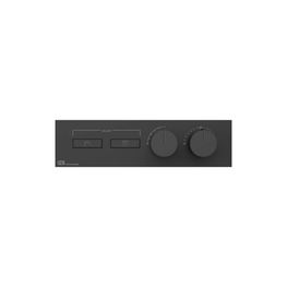 Mezclador Termostático Empotrado Hifi Linear Negro Mate 2 Funciones
