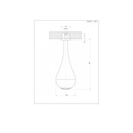 Cabeza de Ducha Goccia Cromo Cepillado a Techo S